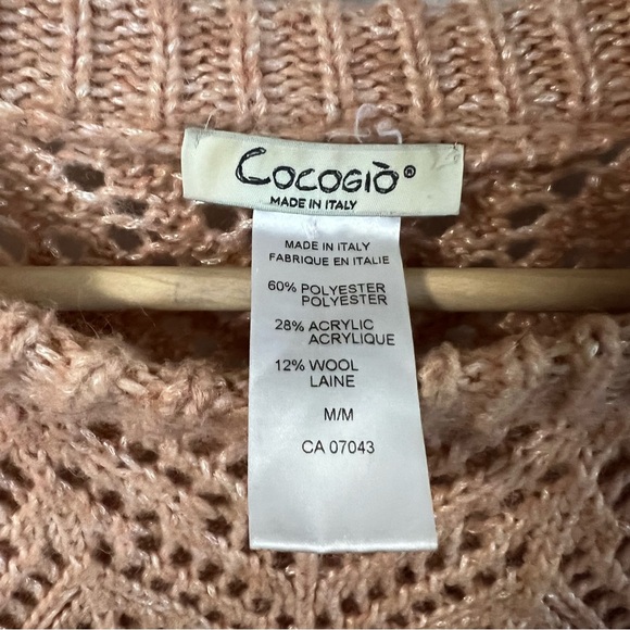 Cocogio Anthropology wool blend sweater in coral size medium - Picture 4 of 11